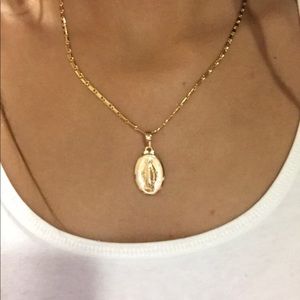 Brand new Tiny Virgin Mary Necklace